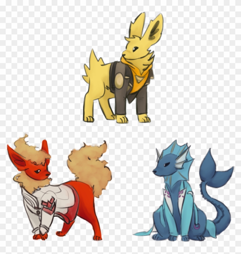 Pokemon Go Team Eeveelutions - Cartoon Clipart #101935