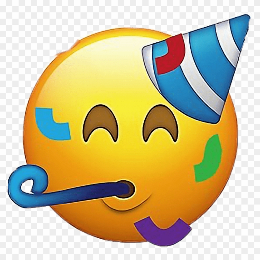 Free Png Download Party Face Emoji Png Images Background - Happy Birthday Emoji Png Clipart