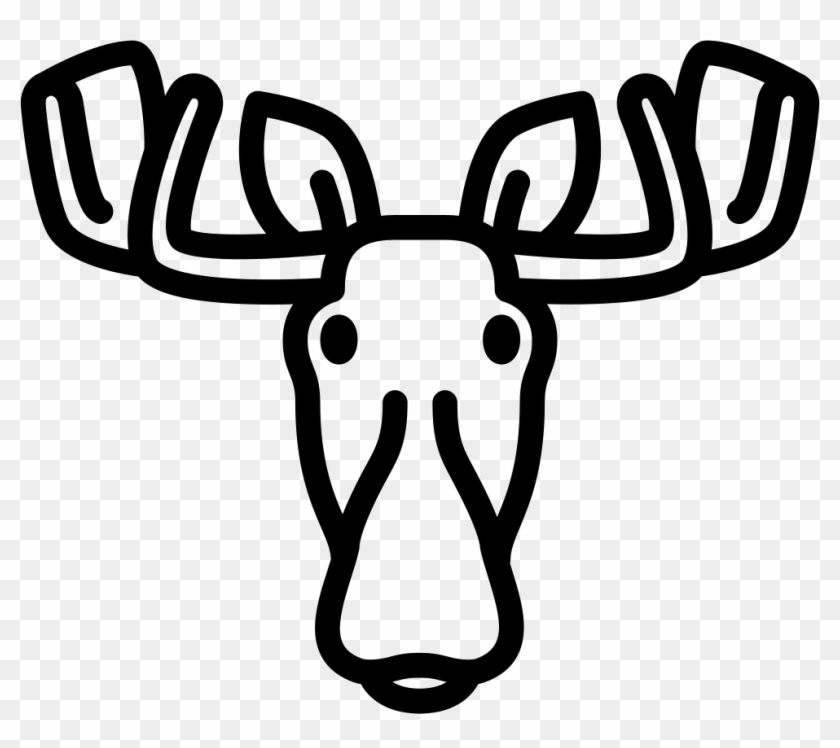 Png File Svg - Moose Head Moose Icons Clipart