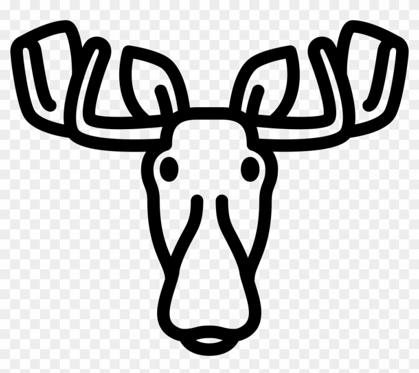 Png File Svg - Moose Head Moose Icons Clipart #102261