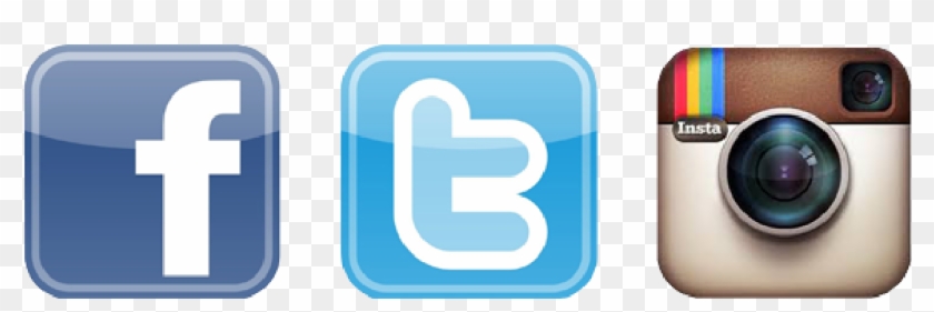 Facebook Twitter Instagram Clipart Icon - Social Media Logos Facebook Instagram Twitter - Png Download