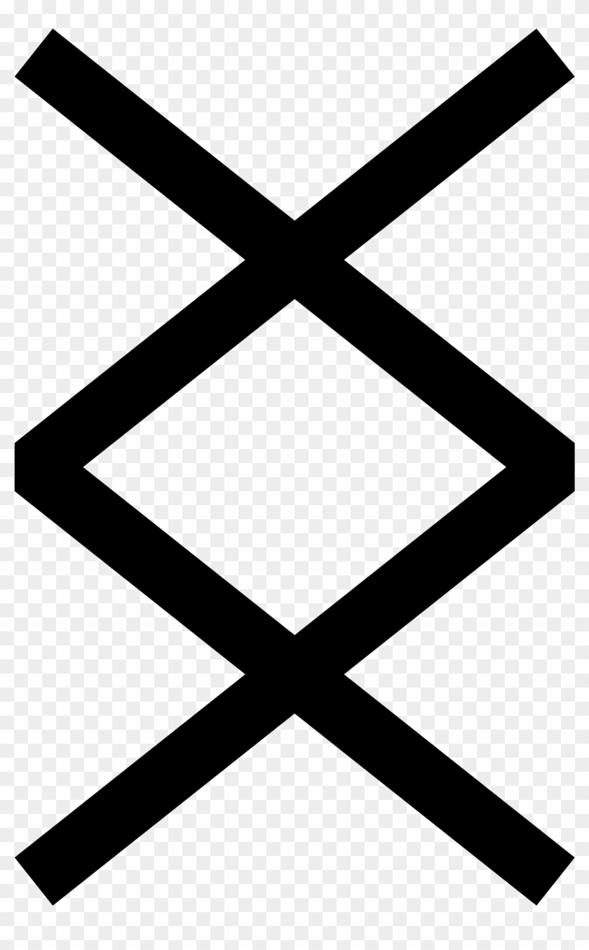 The Rune Of Harmony - Ingwaz Rune Clipart #103030