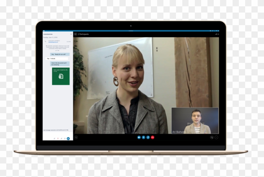 A Better Way To Manage Skype For Business Recordings - Led-backlit Lcd Display Clipart #103047