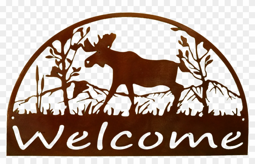 Half Circle Welcome - Silhouette Clipart