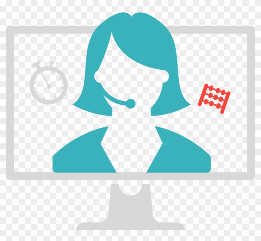 Learn English By Skype - Customer Care Blue Icon Clipart #103532