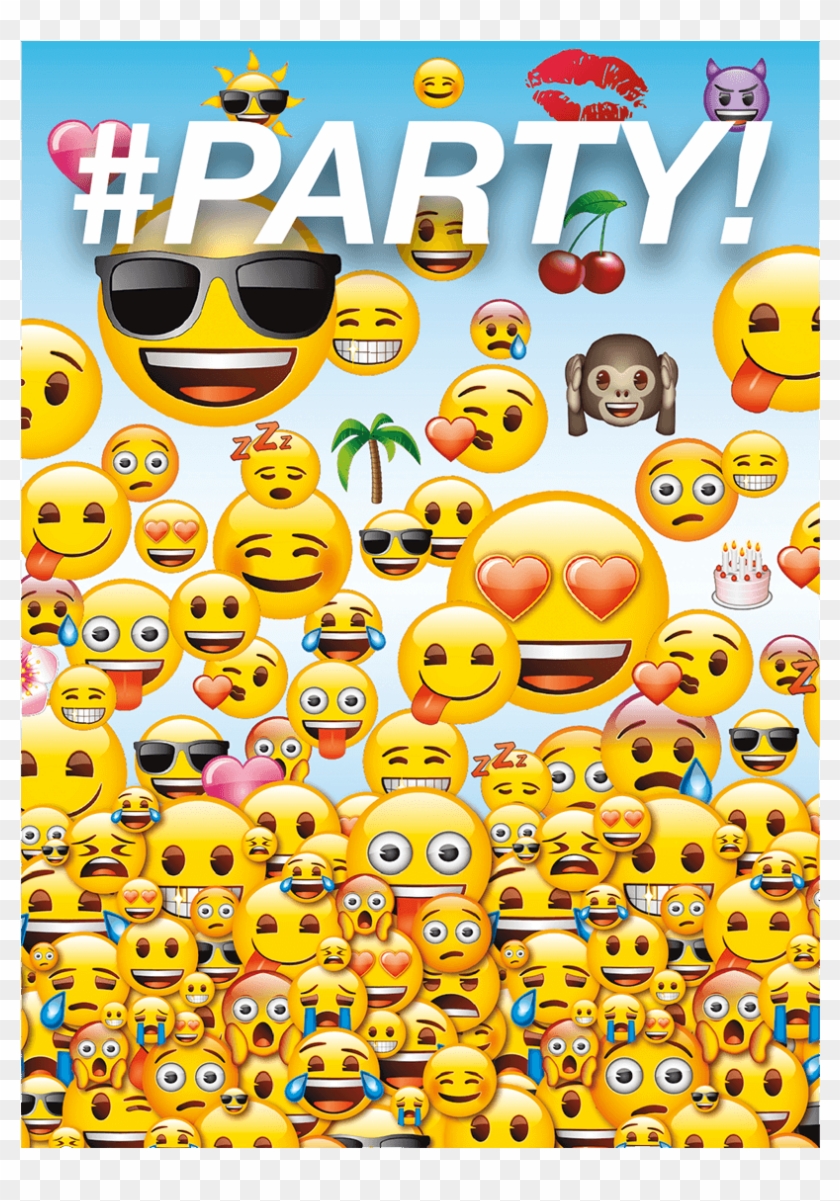 Emoji Party Invite - Invitaciones De Emojis En Blanco Clipart