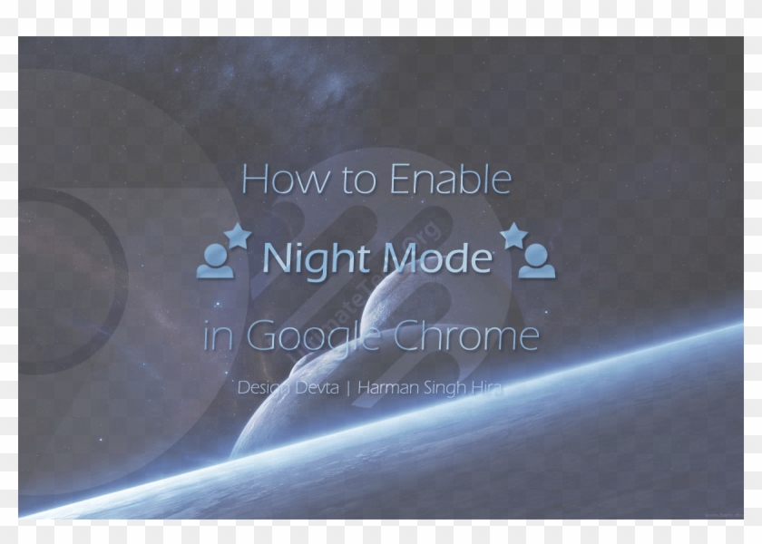 How To Enable Night Mode In Google Chrome Clipart #103800