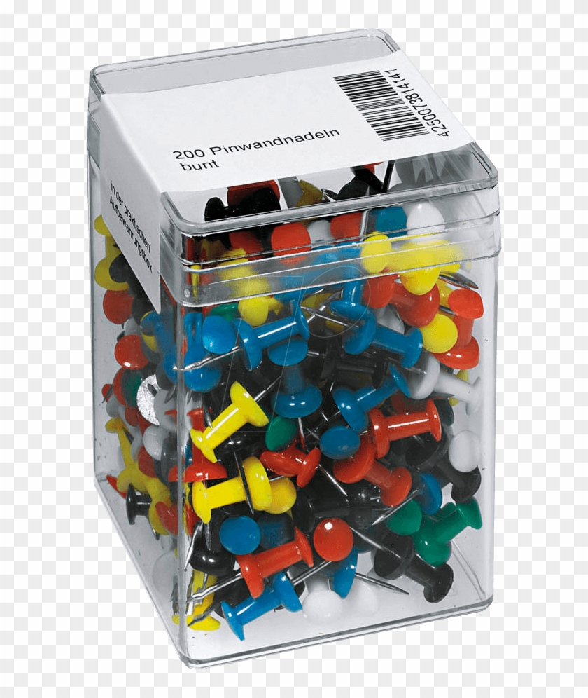 Push Pins, 200, Assorted Frei - Jigsaw Puzzle Clipart #103892