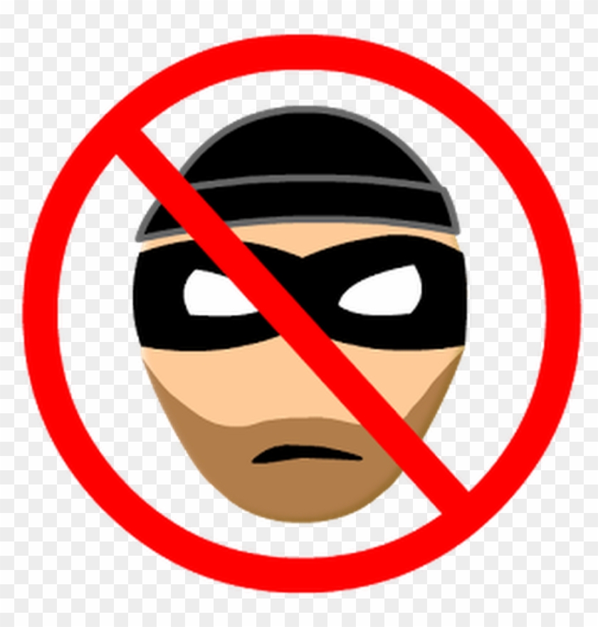 Motorhome Security - No Thief Icon Png Clipart #104207