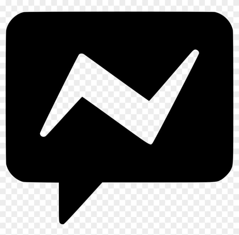 Png File Svg - Messenger Icon Black White Clipart
