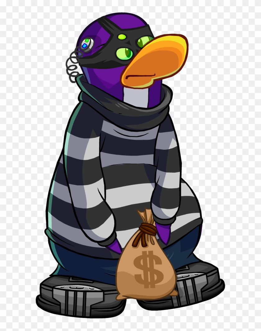 Club Penguin Wiki - Club Penguin Robber Clipart #104284