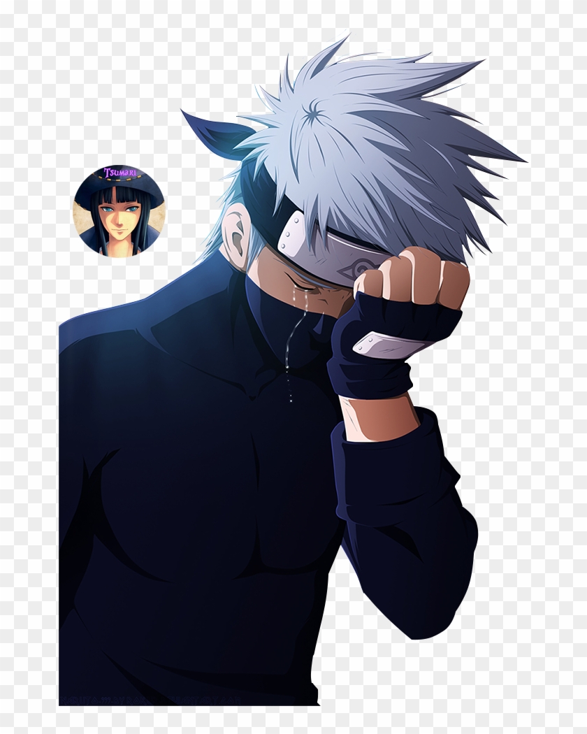 Render Naruto Hatake Kakashi Pleurer Larme Tristesse - Naruto Sad Clipart
