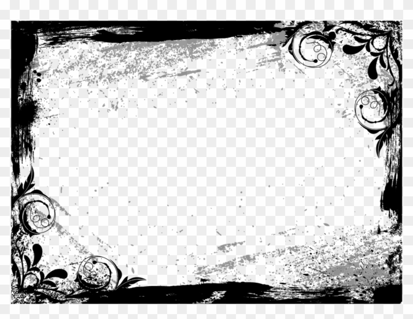 Grunge, Flowers, Corner, Frame - سخنان ناب شهید همت Clipart #104557