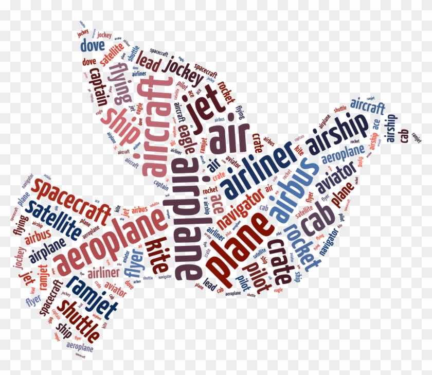 Big Image - Dove Word Cloud Clipart #105047