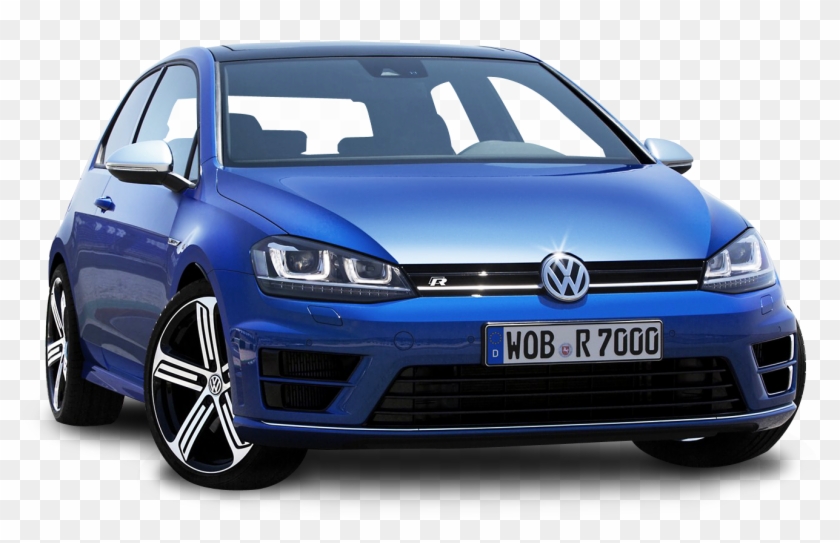 Volkswagen Golf Blue Car Png Image - Price Of Golf 7 R Clipart