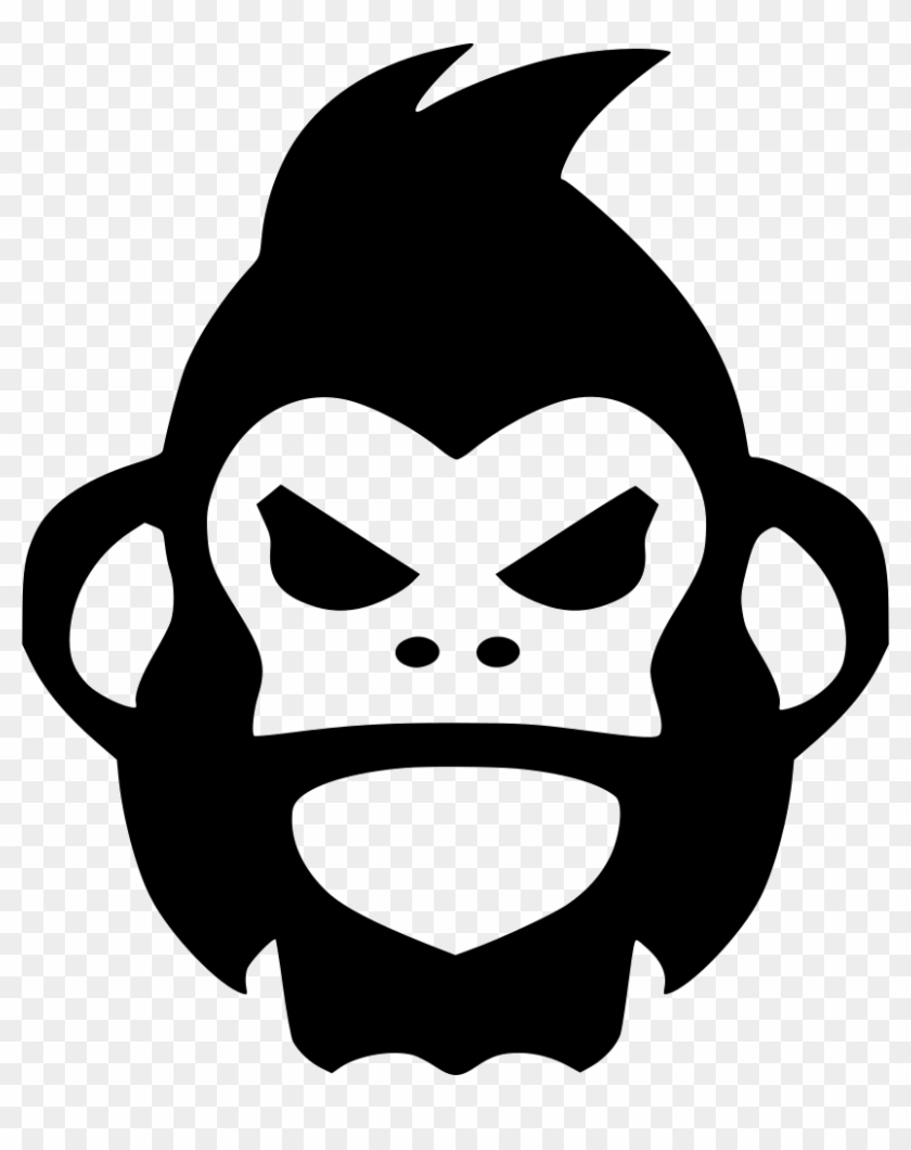Png File Svg - Angry Monkey Face Cartoon Clipart