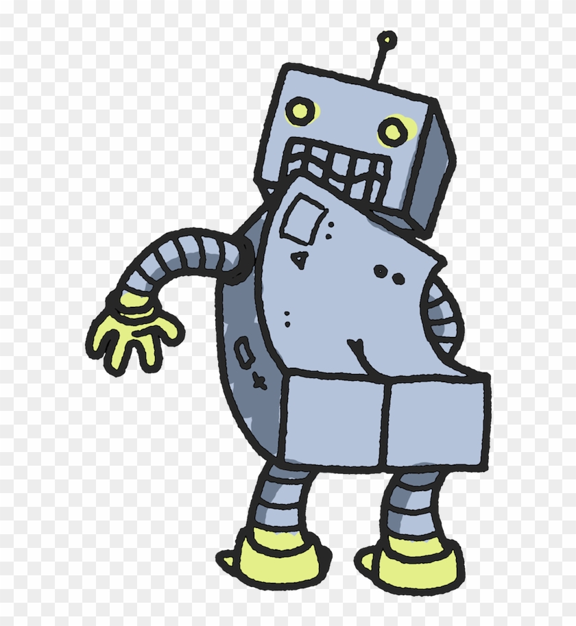 Robot Butt Clipart #105444