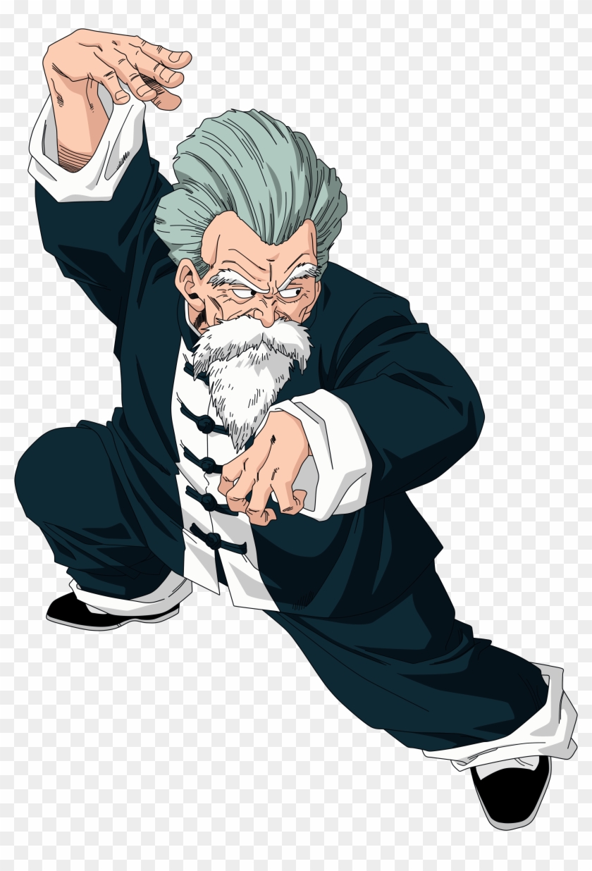 Jackie Chun Master Roshi Render Extraction Png By Tattydesigns-d59kcpn - Old Kung Fu Master Cartoon Clipart