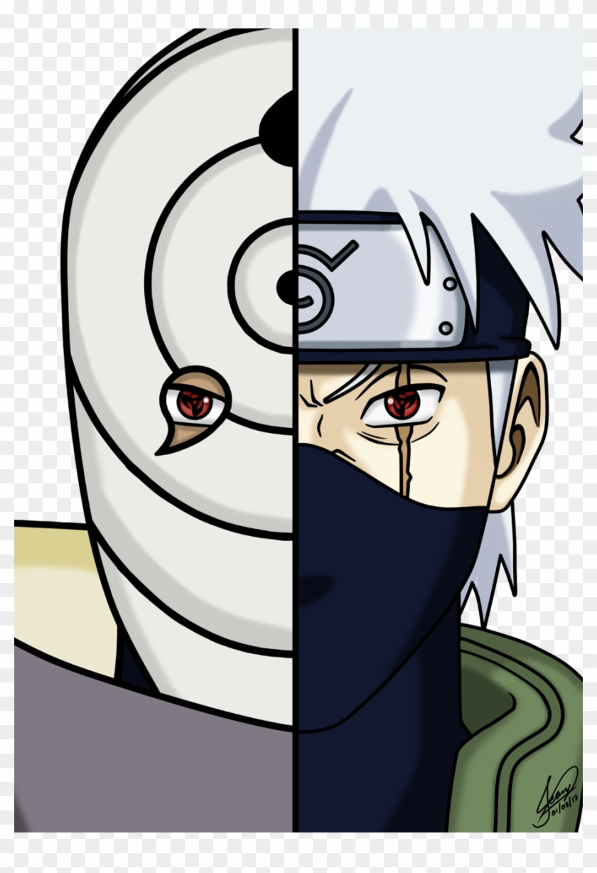 Obito/kakashi - Cartoon Clipart #105915