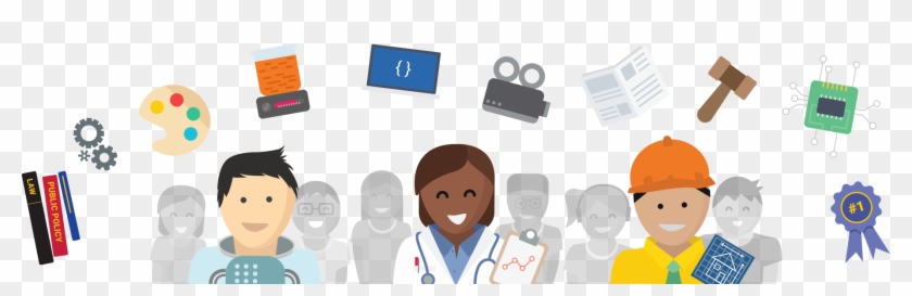 180,000 Employers Use Handshake To Find Students For - Career Cartoon Transparent Clipart