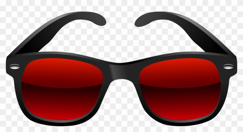 Red Sunglasses, Clipart Images, Picsart - Black And White Glasses Clipart - Png Download
