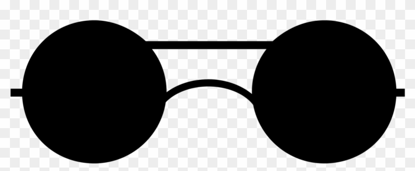 Sunglass Image Black And White Vintage - Round Sun Glasses Png Clipart