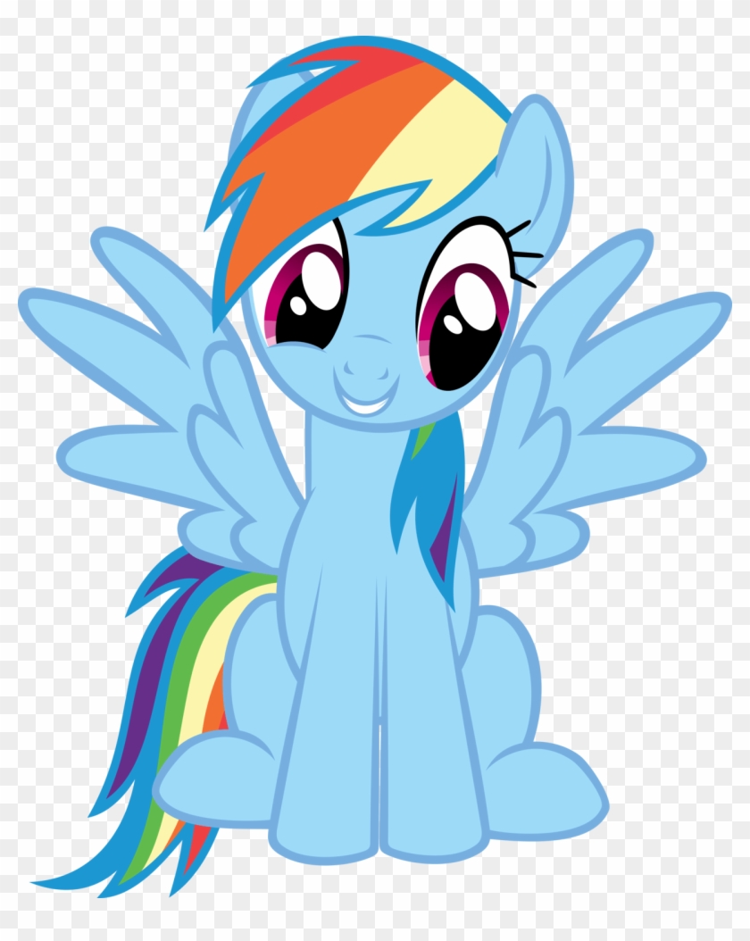 At The Movies - Rainbow Dash Little Pony Clipart #107512