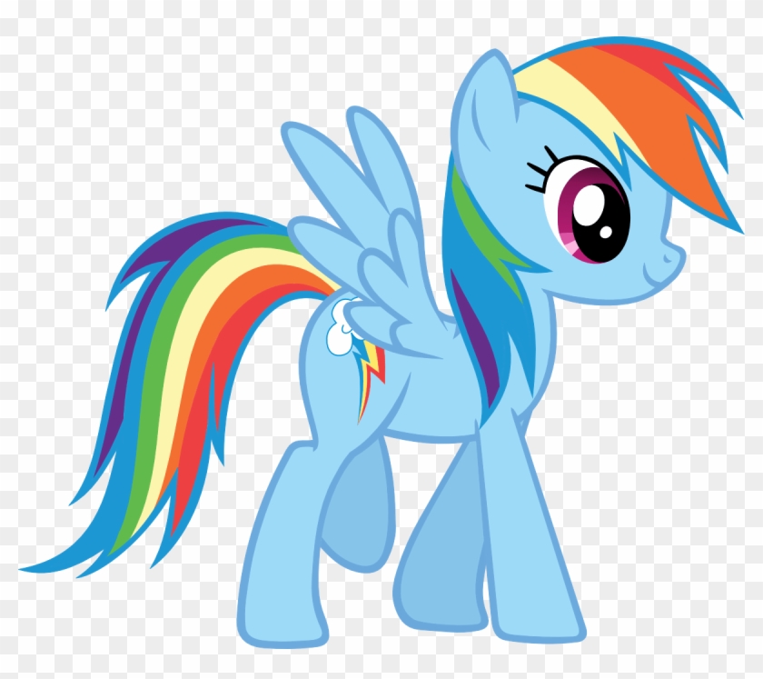 Rainbow Dash Side View - Rainbow Dash Clipart #107559