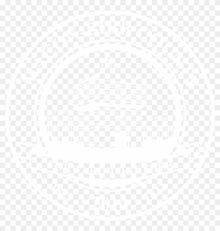 White Macon-bibb County Seal Clipart #107667