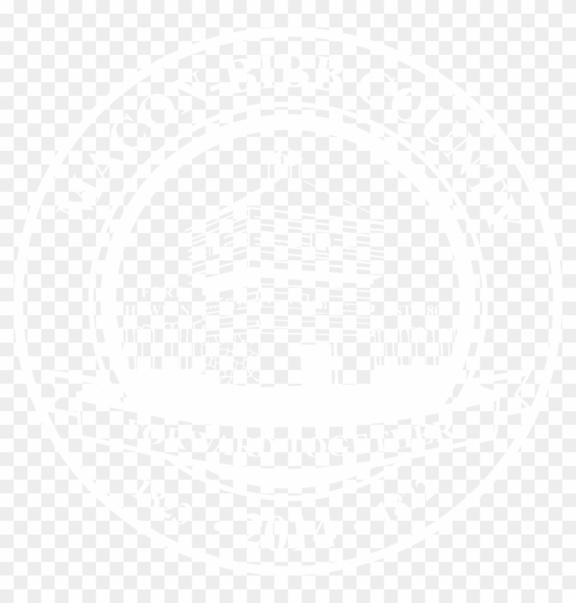 White Macon-bibb County Seal Clipart #107667