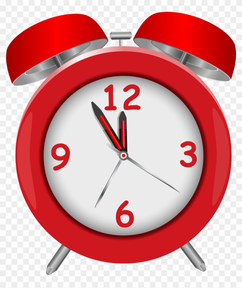 Red Alarm Clock Png Clipart #107763