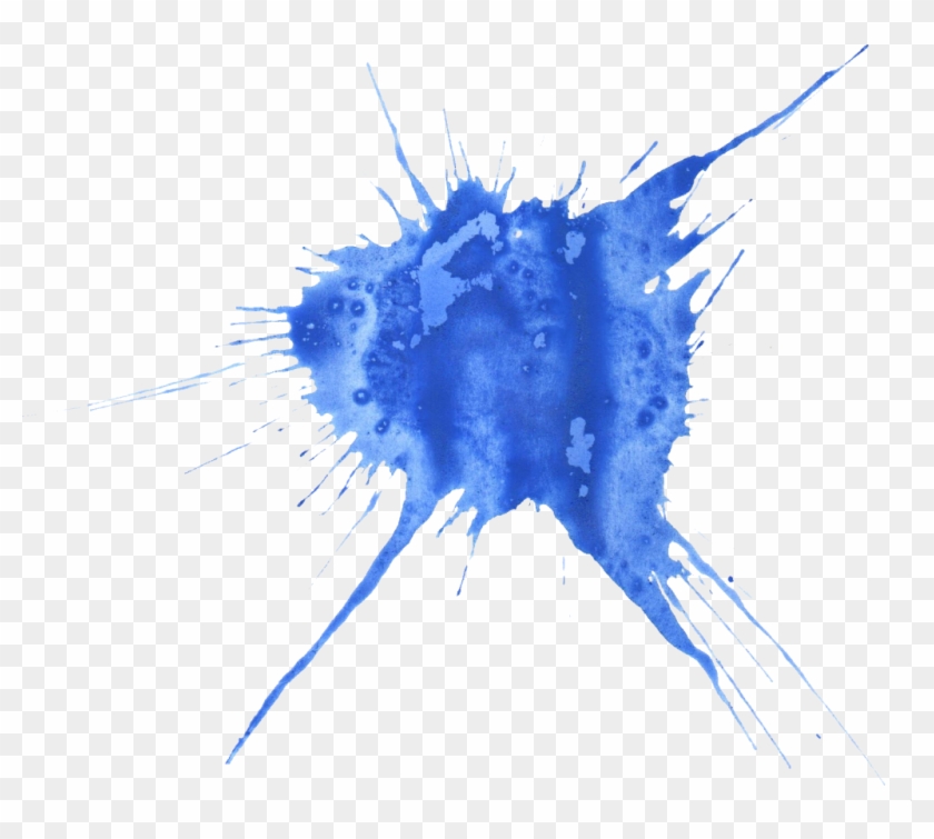 Blue Watercolor Splatter 18 1024×872 - Watercolor Paint Clipart