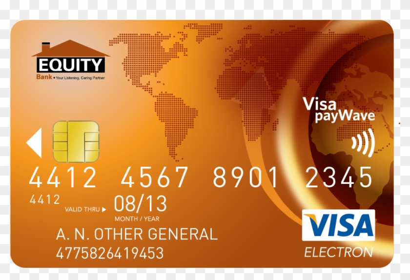 Visa Debit Card - Flyer Clipart
