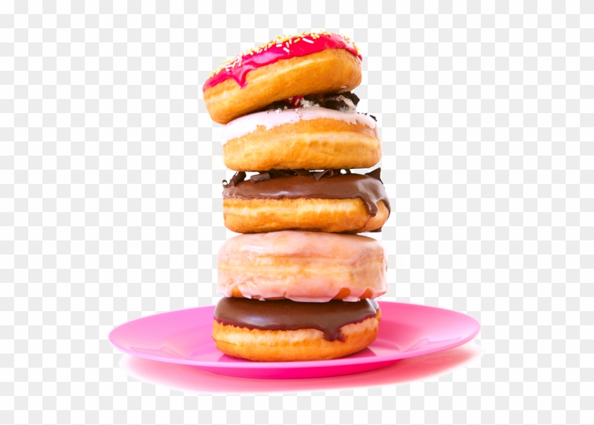 601 X 551 4 - Stack Of Donuts Png Clipart #108059
