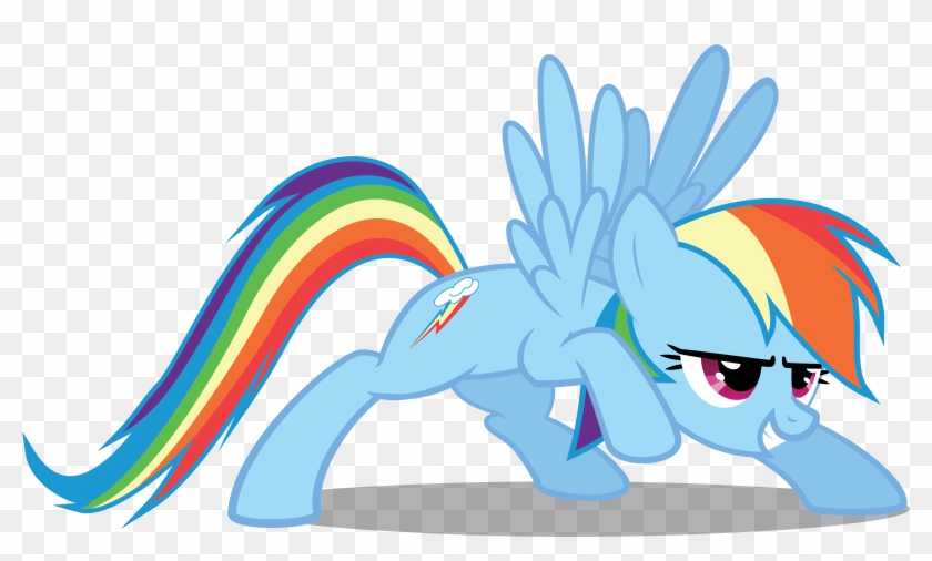 My Little Pony - Mlp Rainbow Dash Posing Clipart #108222