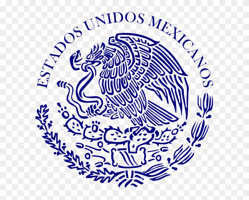 Blue Mexico Seal Svg Clip Arts 600 X 593 Px - Png Download #108639