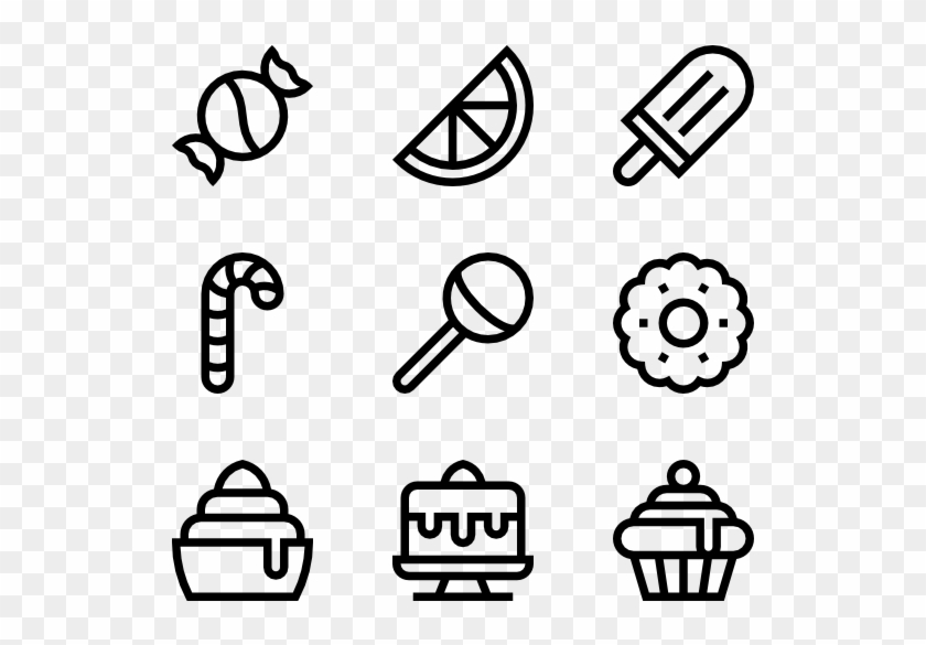 Desserts And Candies - Free Contact Icons Clipart