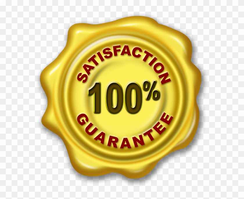 Preview Of Satisfaction Guarantee Seal In Gold - 100 Satisfaction Icon Png Clipart #108686