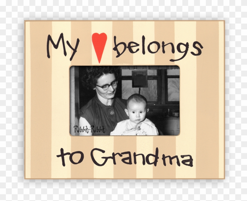 My Heart Belongs To Grandma - Picture Frame Clipart