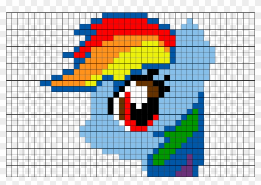 Hama Beads Rainbow Dash Clipart #108887