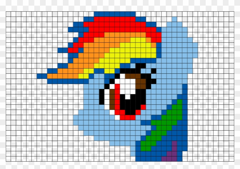 Hama Beads Rainbow Dash Clipart