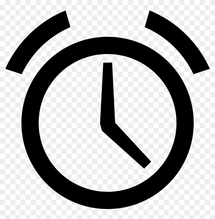 1600 X 1600 6 0 - Alarm Clock Icon Flat Clipart