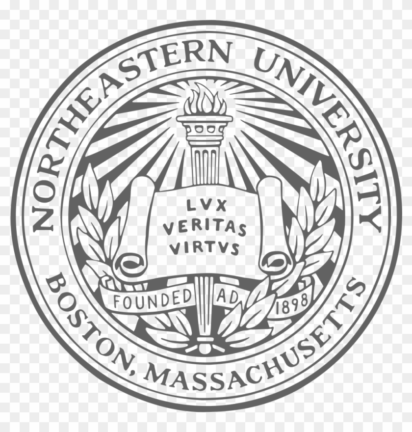 1000px Northeastern Seal - Northeastern University Boston Logo Clipart #109024