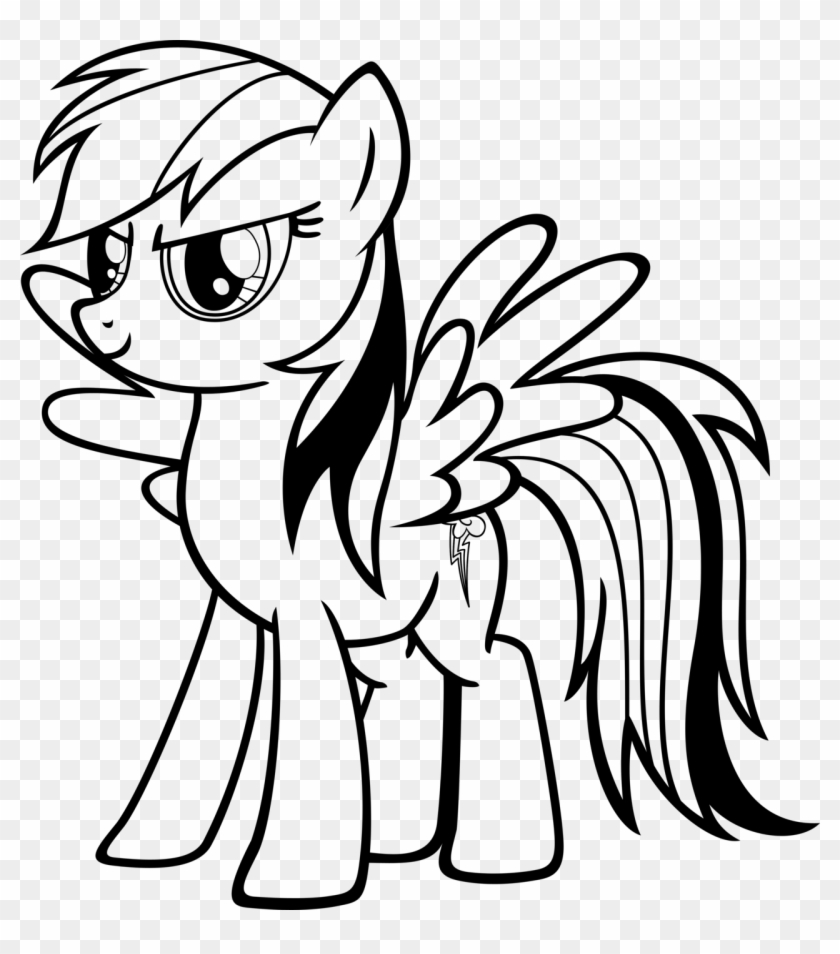 My Little Pony Rainbow Dash Coloring Pages - My Little Pony Para Colorear Rainbow Dash Clipart