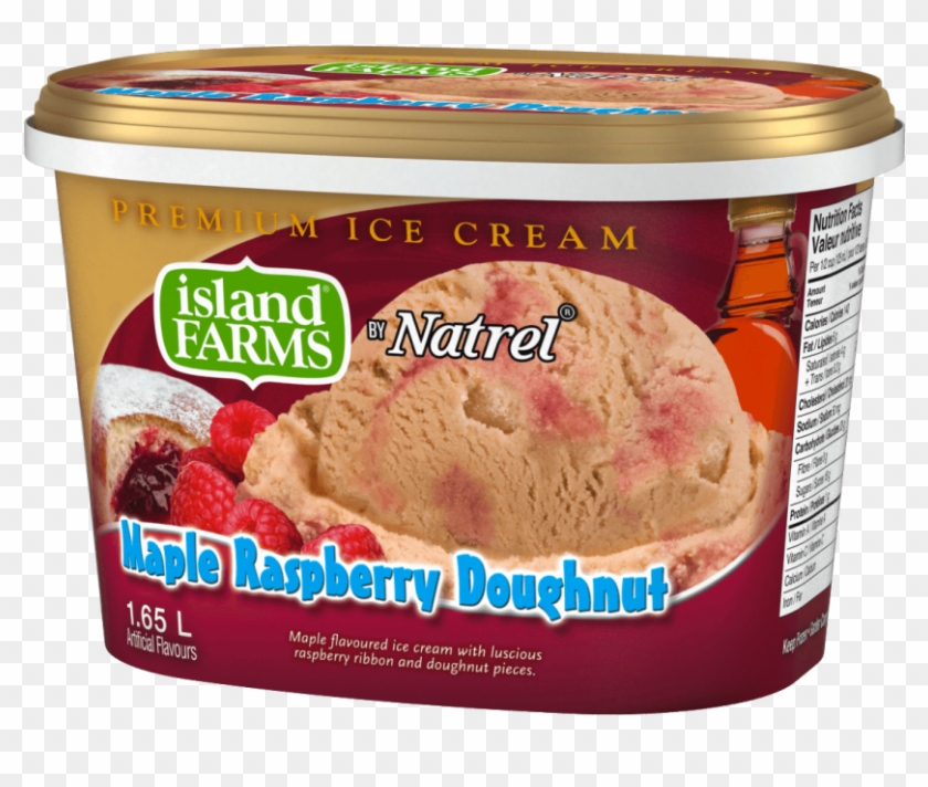 Maple Flavoured Ice Cream With Luscious Raspberry Ribbon - Island Farms Clipart #109115
