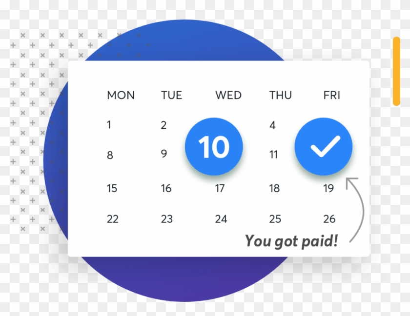 Get Paid In Just 2 Days - Circle Clipart