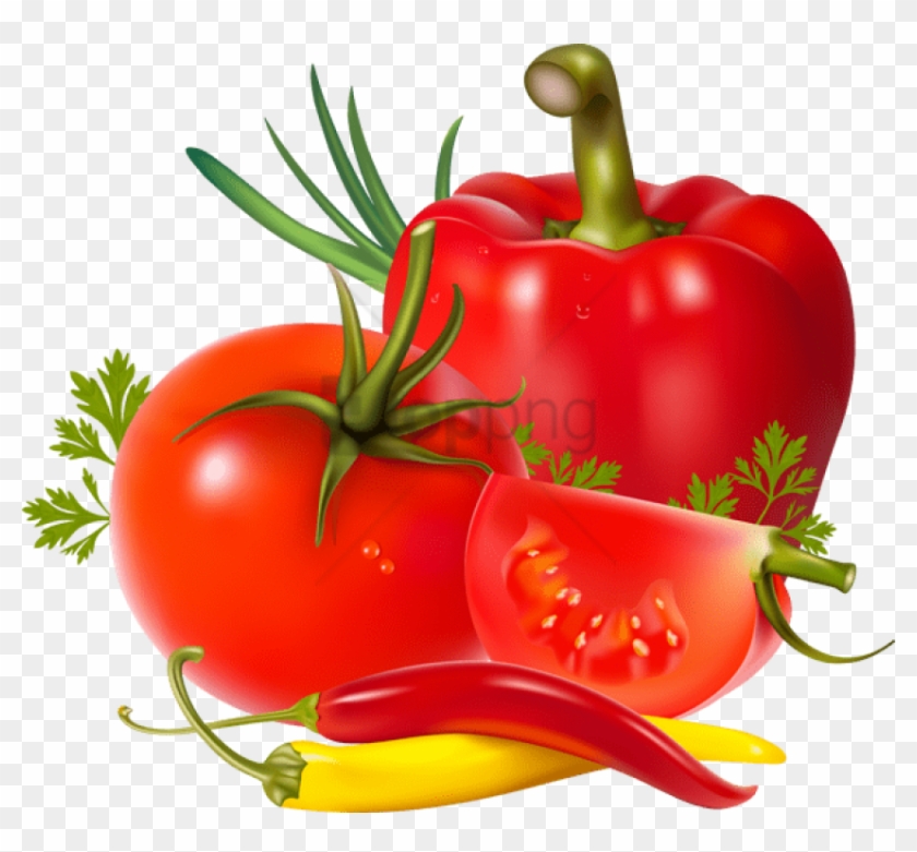 Aug 26 - Tomatoes And Peppers Clip Art - Png Download #109425
