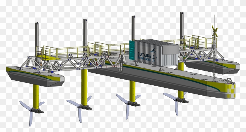 Plat I Detailed Render - Plat I Tidal Energy Platform Clipart