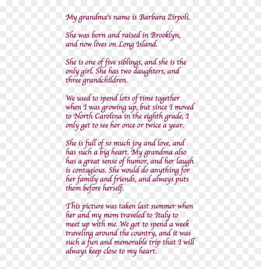 My Grandma's Name Is Barbara Zirpoli - Colorfulness Clipart #109747