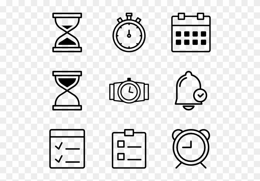 Time And Date Icon Set - Pirate Icons Clipart